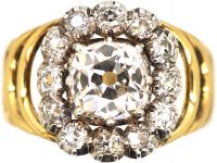 Georgian Diamond Cluster Ring