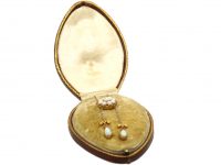 Edwardian 15ct Gold & Platinum, Opal, Diamond & Ruby Pendant in Original Case
