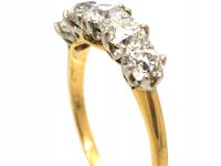Edwardian 18ct Gold & Diamond Five Stone Ring