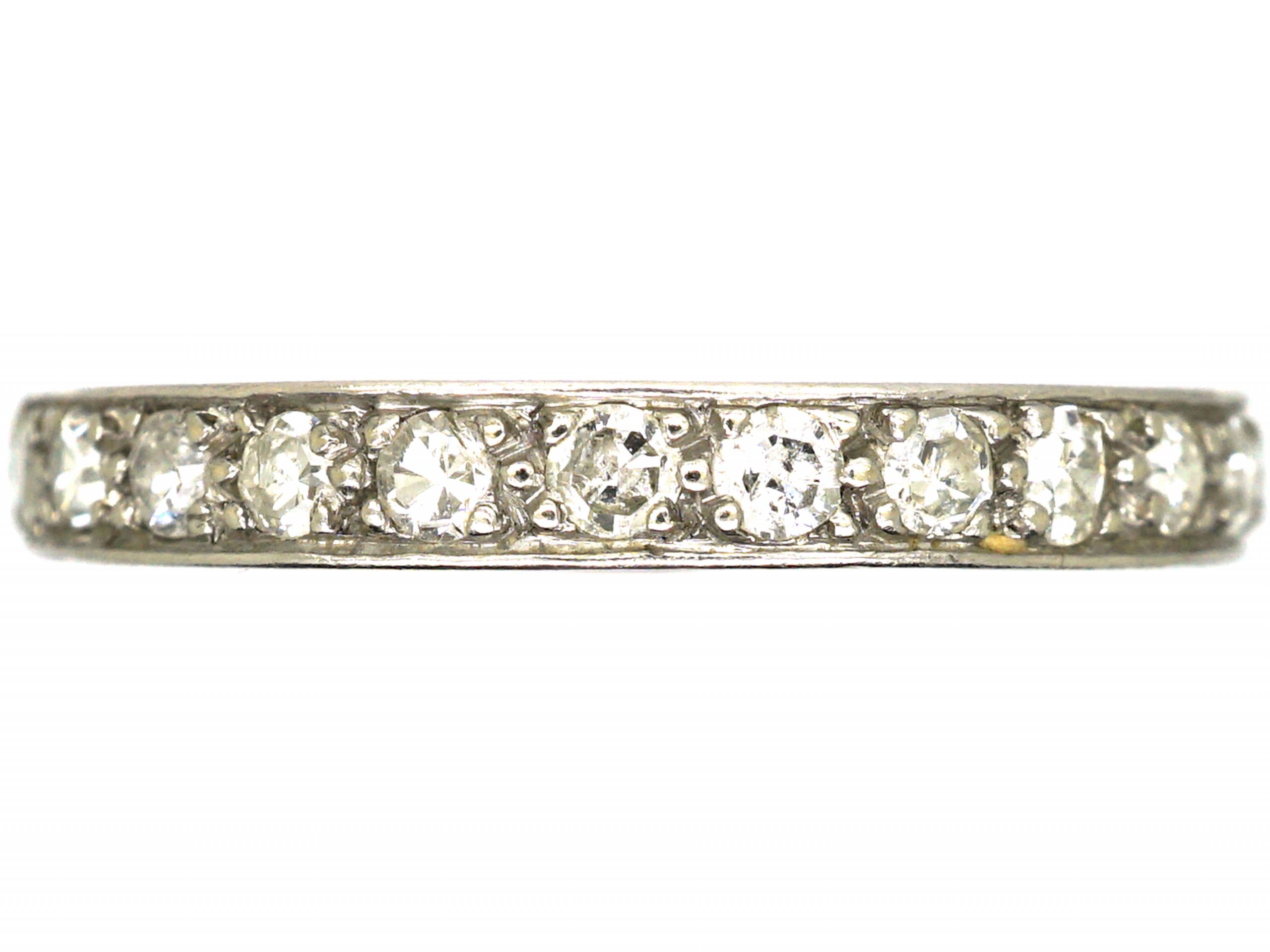 Early 20th Century Platinum Eternity Ring set with Diamonds (769U ...