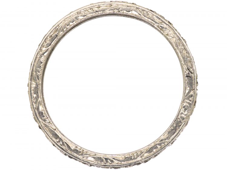 Early 20th Century Platinum Eternity Ring set with Diamonds