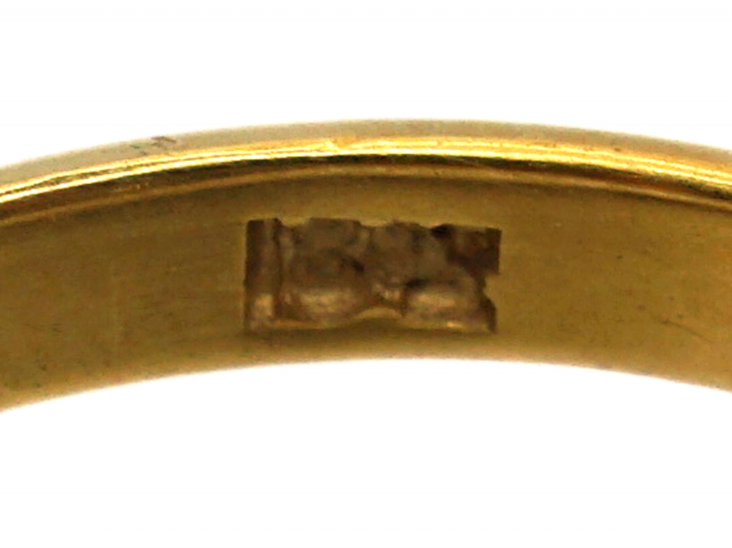 Art Deco Platinum, Sapphire & Diamond Target Ring (353W) | The Antique ...