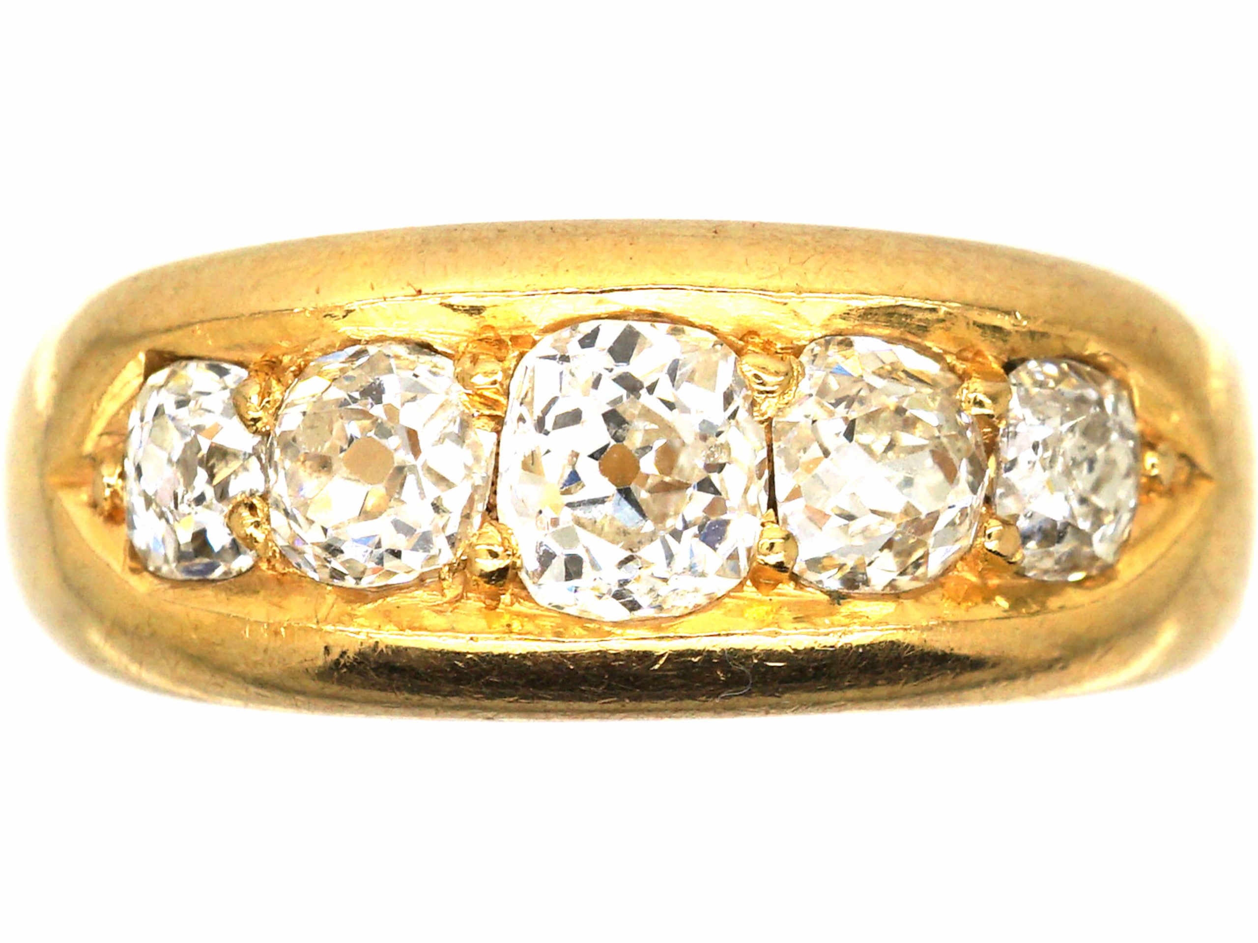 Retro Large Citrine and Diamond 14k Gold Cocktail Vintage Ring