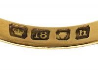 Edwardian 18ct Gold, Burma Ruby & Diamond Oval Cluster Ring