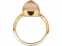18ct Gold Ring set with Rose Quartz by Fred of Paris