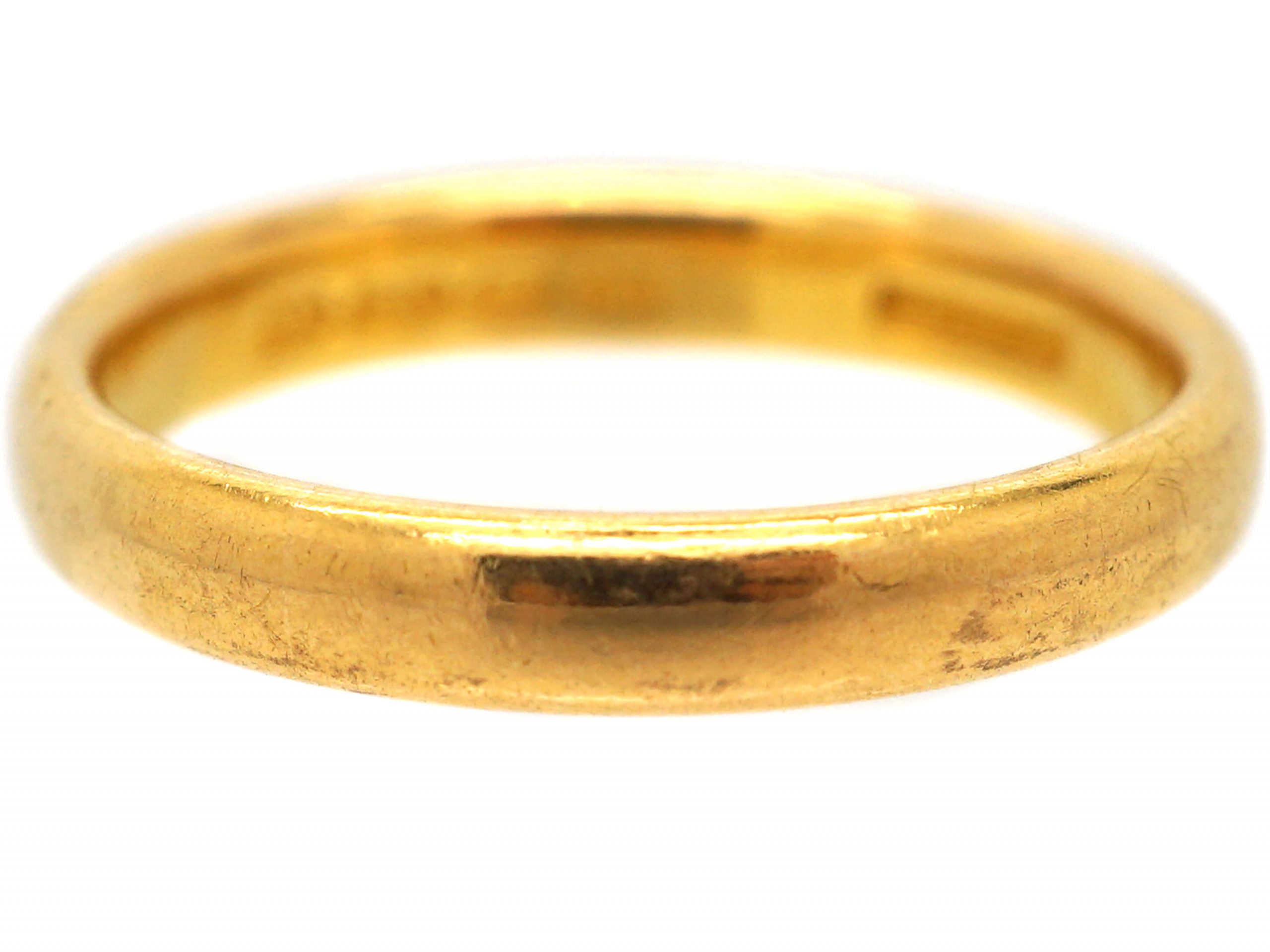 22ct Wedding Ring Assayed in 1921 (425W) | The Antique Jewellery Company