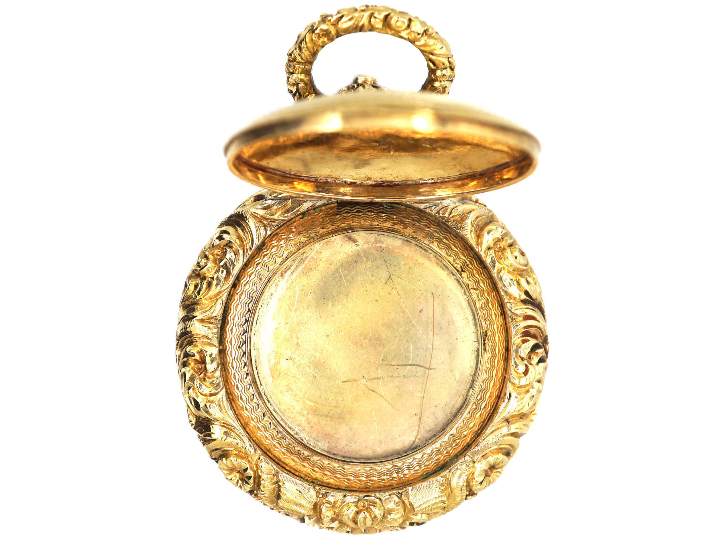 Georgian 15ct Gold Vinaigrette & Locket (427W) | The Antique Jewellery ...