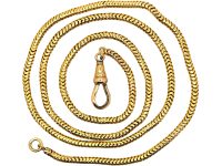 Victorian 15ct Snake Chain with Dog Clip Clasp