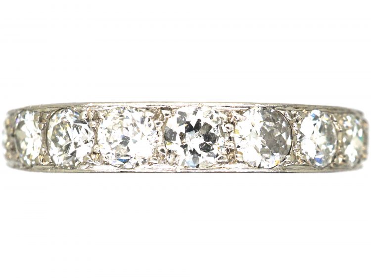 Early 20th Century Platinum, Graduated Diamond Eternity Ring (302W ...