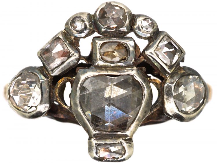 Georgian Giardinetto Ring set with Rose Diamonds (839T) | The Antique ...