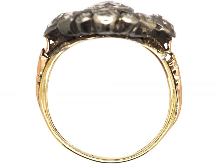 Georgian Giardinetto Ring set with Rose Diamonds