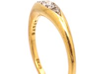 Edwardian 18ct Gold Five Stone Diamond Ring by Alabaster & Wilson
