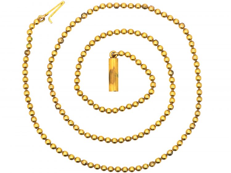 Edwardian 15ct Gold Bobble Chain