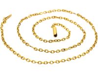 Edwardian 15ct Gold Trace Link Chain