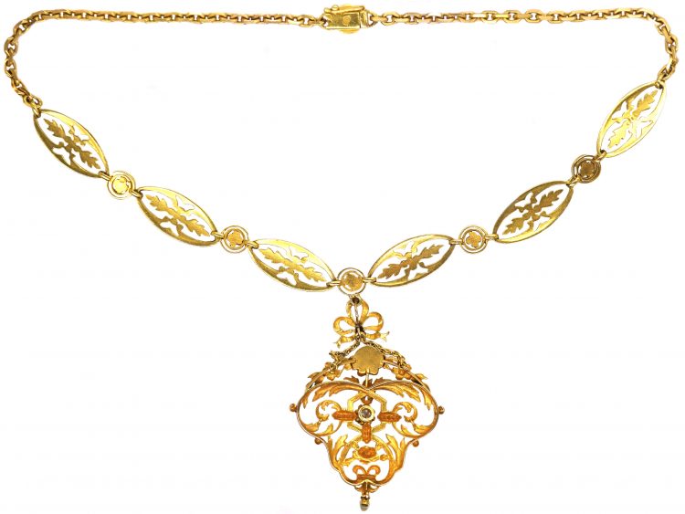 Golden Party 18ct Ladies Gold Necklace, 13.340g at Rs 75000/piece in Surat