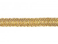 Edwardian 15ct Gold Ornate Articulated Bracelet