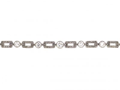Early 20th Century Platinum & Diamond Bracelet