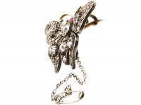 Victorian Diamond Set Butterfly Brooch