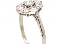 Edwardian Platinum, Diamond Cluster Ring