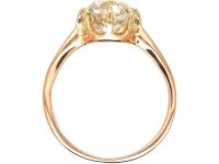 Victorian 18ct Gold, Large Old Mine Cut Diamond Solitaire Ring