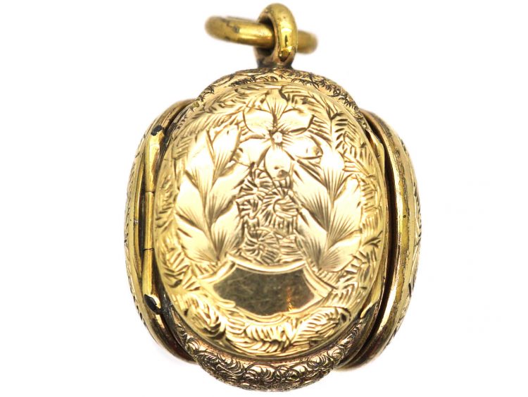 Victorian Triple Sided 9ct Back & Front Family Locket