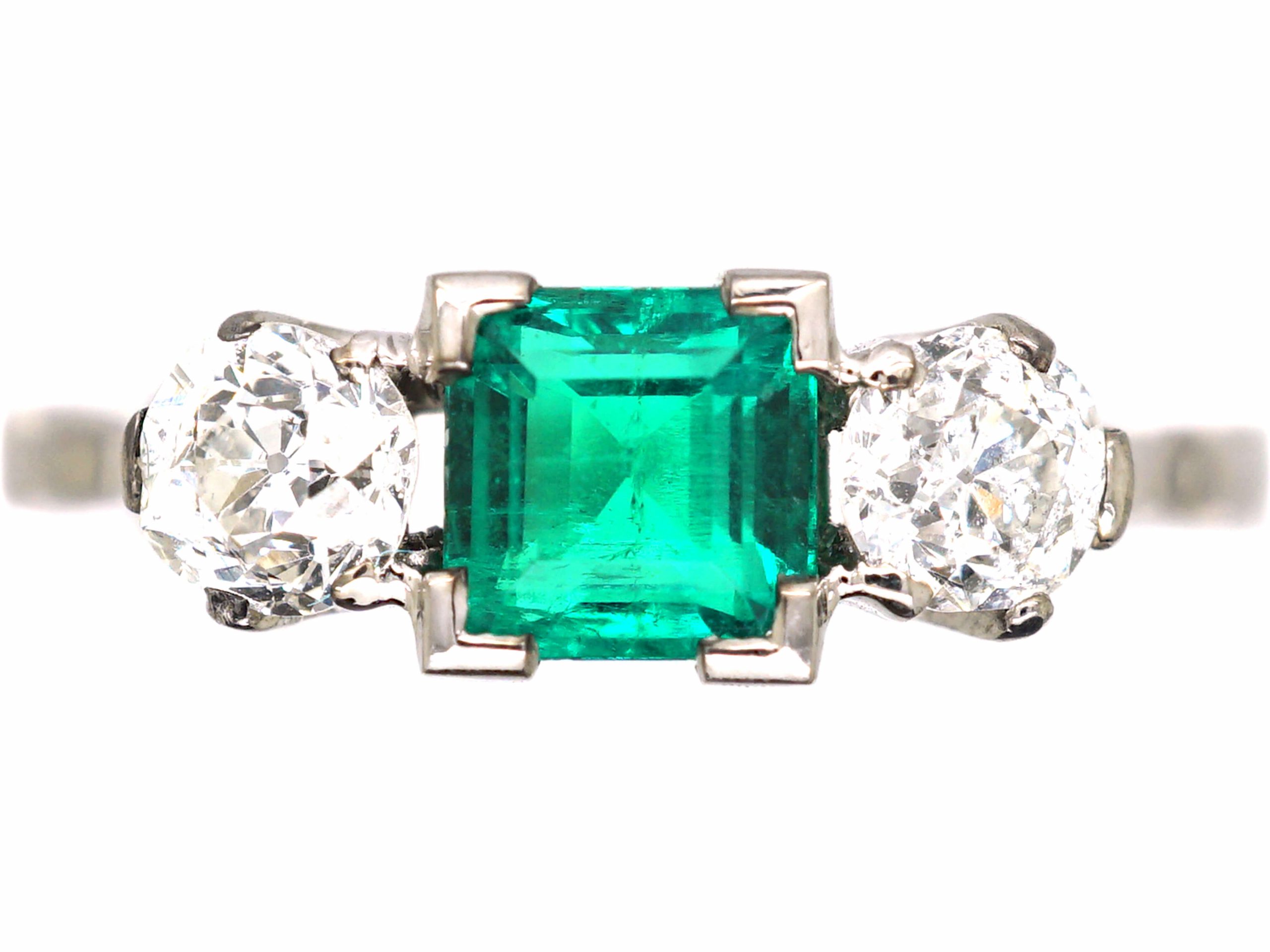Early 20th Century Antique Emerald & Diamond Ring-SOLD OUT