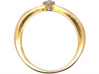 18ct Gold Ring set with a Sapphire & Diamonds by Cartier