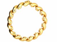 18ct Gold Articulated Coily Bracelet