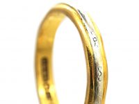 18ct Gold & Platinum Wedding Ring by Charles Green & Sons