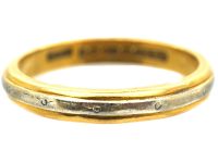 18ct Gold & Platinum Wedding Ring by Charles Green & Sons