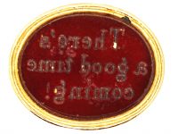Victorian 18ct Gold Seal with Engraved Motto 