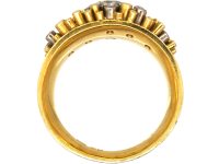 18ct Gold & Diamond Ring by Gillian Packard in the Original Case