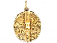 Victorian 15ct Gold locket with Swivel Buckle Opening