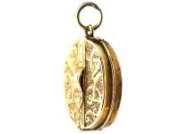 Victorian 15ct Gold locket with Swivel Buckle Opening