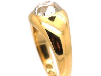 Edwardian 18ct Gold Ring set with a Two Carat Old Mine Cut Diamond