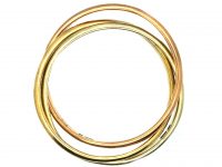 9ct Three Colour Gold Russian Wedding Ring