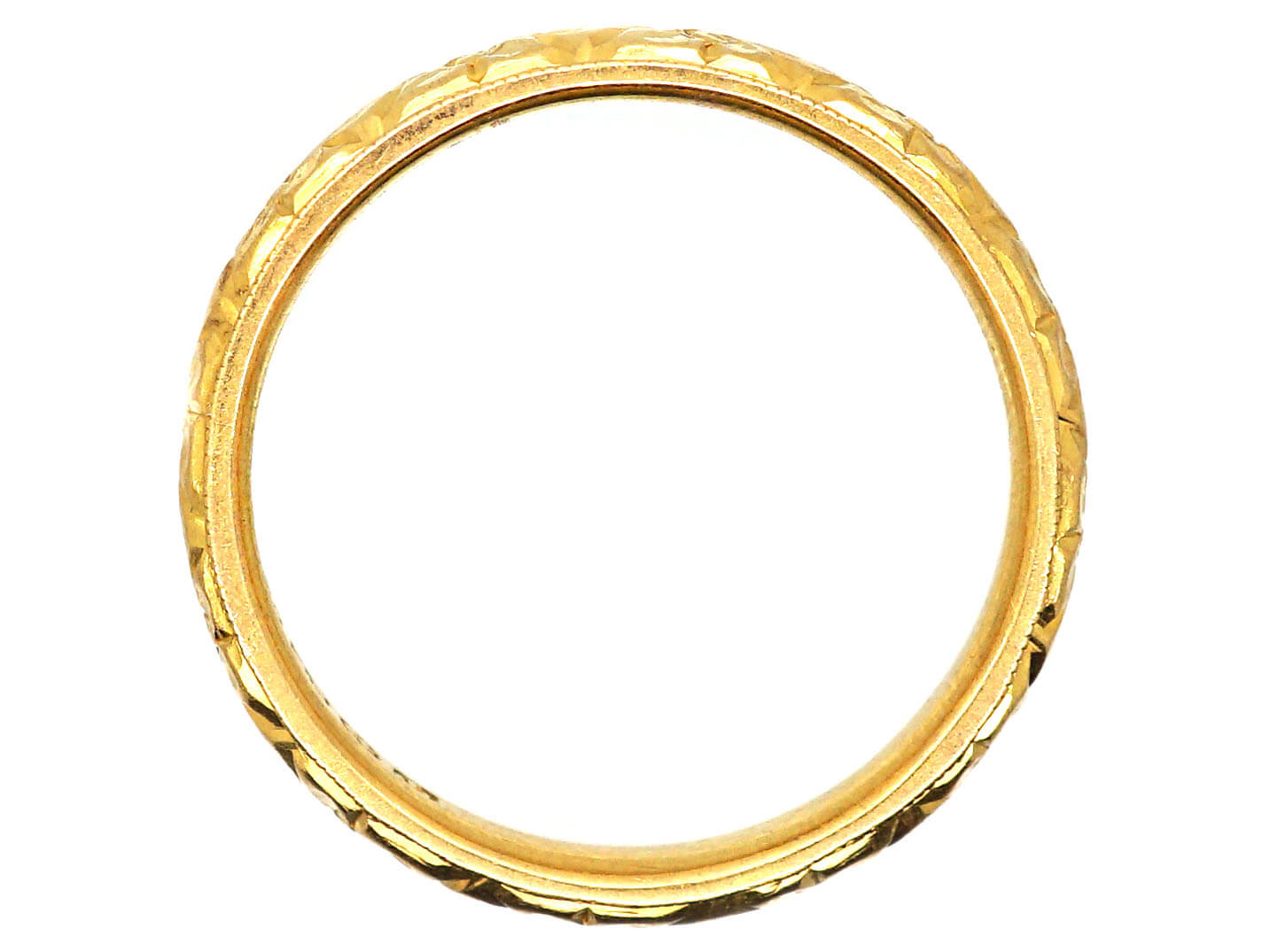 Early 20th Century 22ct Gold Wedding Ring with Orange