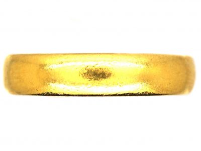 Mid 20th Century 22ct Gold Wide Wedding Ring