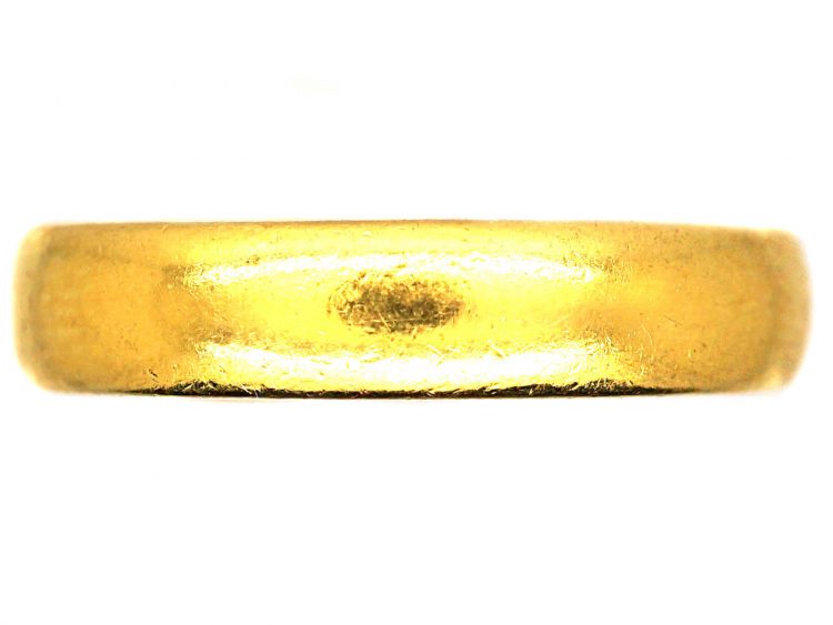Mid 20th Century 22ct Gold Wide Wedding Ring