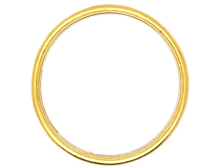 Mid 20th Century 22ct Gold Wide Wedding Ring