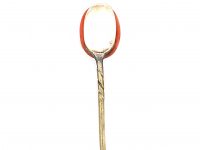 Victorian 9ct Gold & Coral Tie Pin