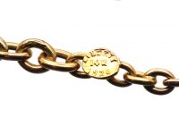 Art Deco 14ct Gold Chain with Lozenge Links