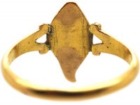 Georgian 18ct Gold Ring with Enamelled Conch Shell