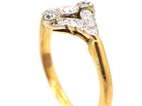 Early 20th Century 18ct Gold & Platinum Ring set with Diamonds