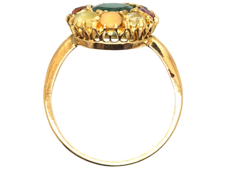 Early 20th Century 18ct Gold Navratna Ring