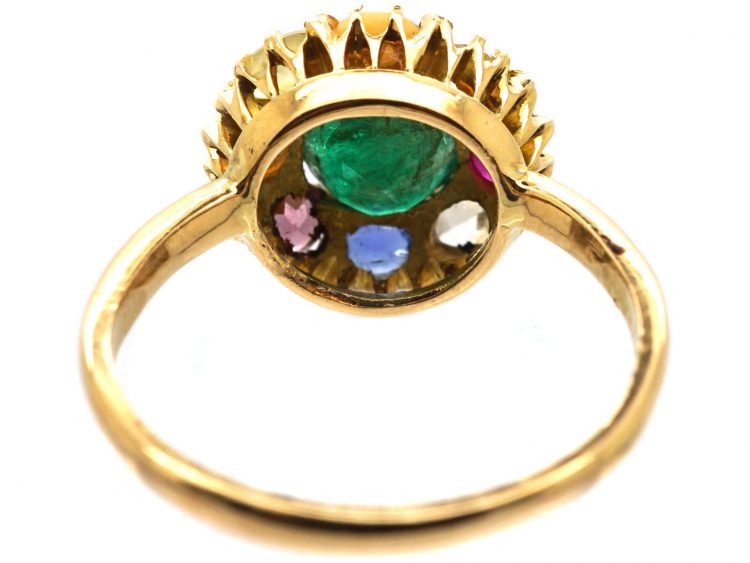 Early 20th Century 18ct Gold Navratna Ring