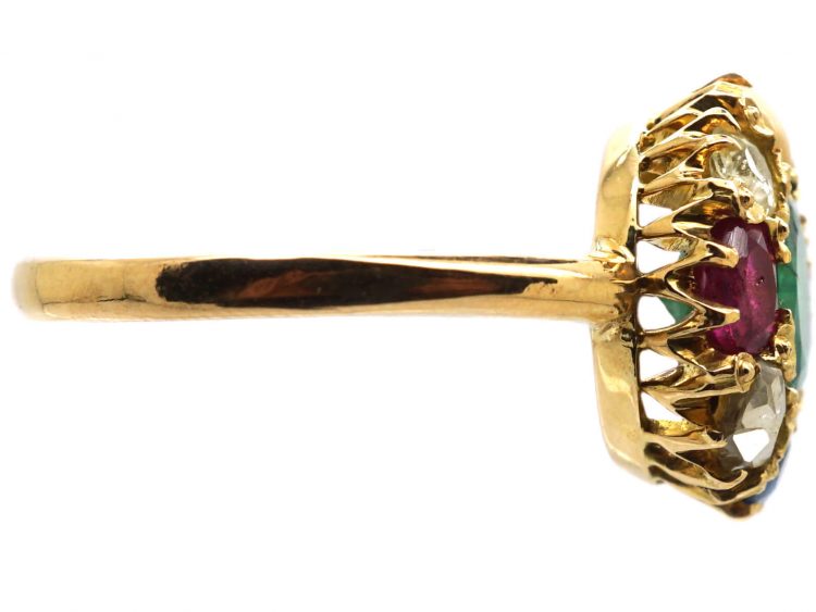 Early 20th Century 18ct Gold Navratna Ring