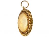 Georgian 18ct Gold Round Engine Turned Locket