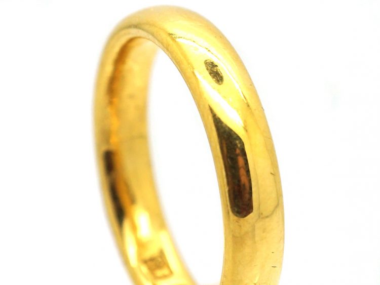 Retro 22ct Gold Wedding Ring made in Dublin in 1942