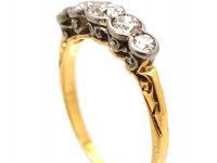 Edwardian 18ct Gold Five Stone Diamond Ring